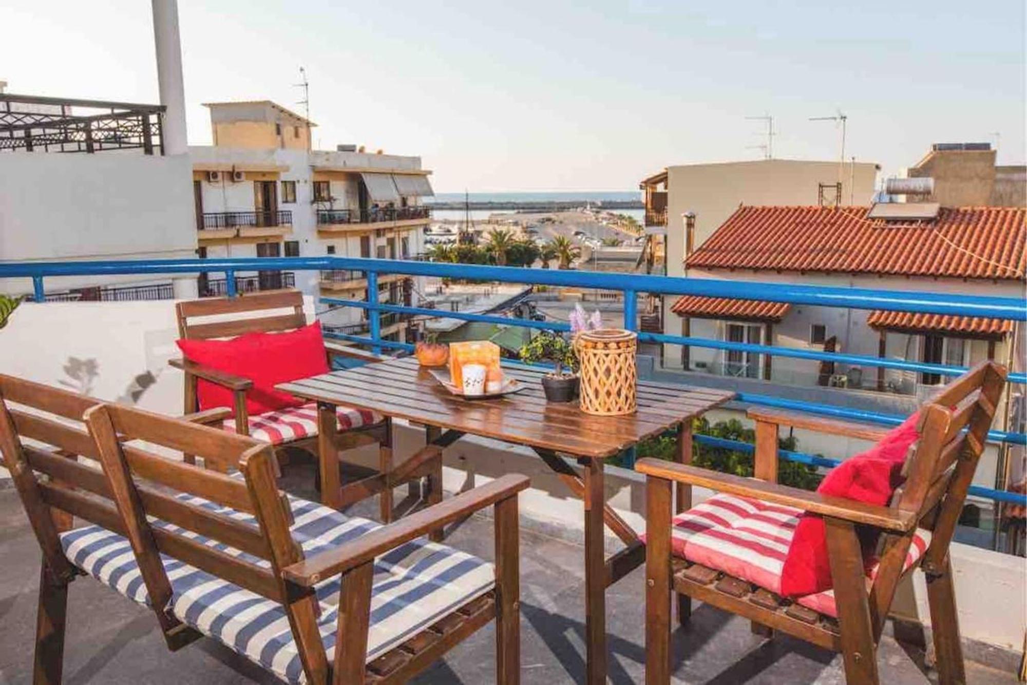 Erieta Sea View Apartment50M From The Beach Retimno Zewnętrze zdjęcie
